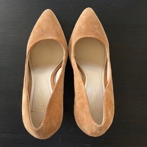 BCBG Brown Suede Heels Size 7